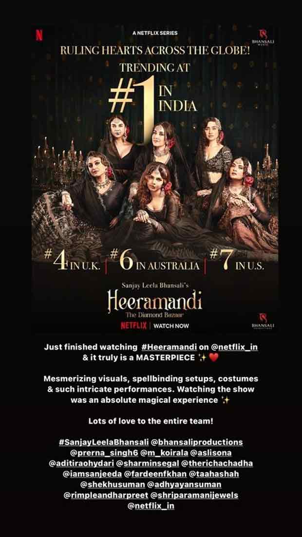 Ayushmann Khurrana, Vaani Kapoor and Sharvari Wagh review Sanjay Leela Bhansali's Heeramandi: The Diamond Bazaar