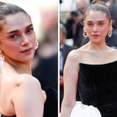 Cannes 2024 Aditi Rao Hydari exudes elegance in Gaurav Gupti black and white strapless gown, see pics