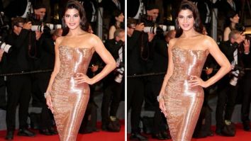 Cannes 2024: Jacqueline Fernandez exudes elegance in strapless shimmering gown by Mikael D Couture, see videos and pics