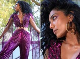 Cannes 2024: Sobhita Dhulipala amps up the glam at French Reviera in Rs. 1.8 lakh Namrata Joshipura V-neckline purple jumpsuit