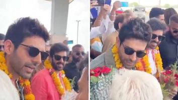 Kartik Aaryan and Chandu Champion team receive grand welcome in Gwalior ahead of trailer launch, watch