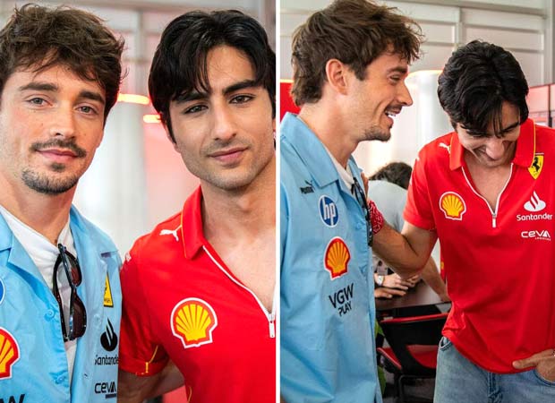 Ibrahim Ali Khan meets F1 star Charles Leclerc at Miami Grand Prix, photos go viral Ibrahim Ali Khan meets F1 star Charles Leclerc at Miami Grand Prix, photos go viral