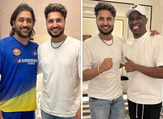 Jassie Gill meets Chennai Super Kings player MS Dhoni 3 days after his collaboration with DJ Bravo releases: “Approved by Thala”