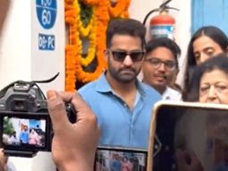 Jr. NTR poses for paps after casting his vote