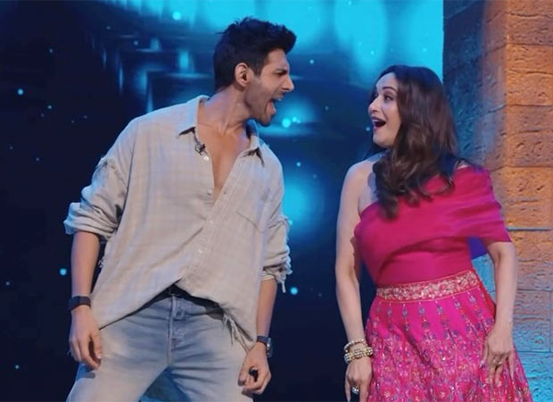Kartik Aaryan pens heartfelt note after dancing with Madhuri Dixit; says, “Got my leading lady for the song ‘Satyanaas’”