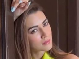 Killing it with those beautiful eyes! Kriti Sanon in yellow