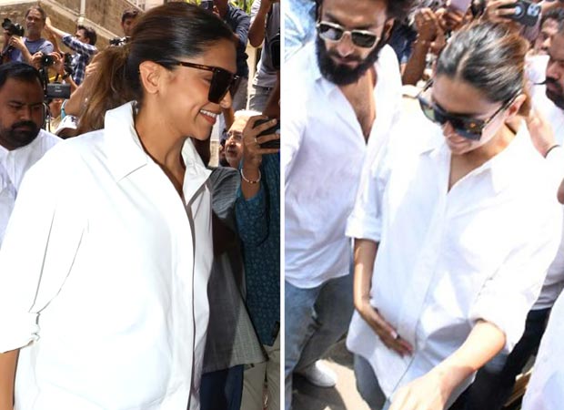 Lok Sabha Elections 2024 Deepika Padukone flaunts her baby bump for the first time at polling booth with Ranveer Singh, watch video 