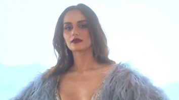 Manushi Chhillar gracefully rocks the feathered sleeve lehenga