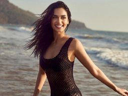 Manushi Chhillar sets the internet ablaze in black bikini with mesh overlay: “Happiest on the beach”
