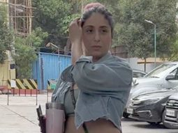 Neha Bhasin gets clicked by paps outside gym