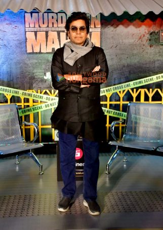 Photos: Ashutosh Rana snapped at the promotions of the web show Murder In Mahim