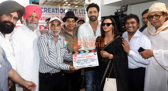 Photos: Dharmendra and others snapped at the muharat of the Punjabi film Travel Agent