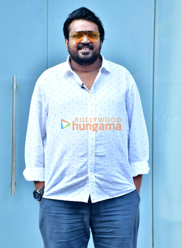 photos faisal malik neena gupta and director deepak snapped at the promotions of their web series panchayat 3