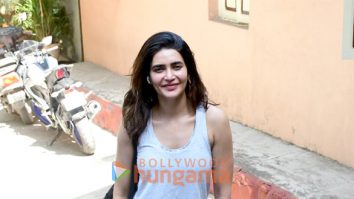 Photos: Karishma Tanna spotted outside the gym in Bandra