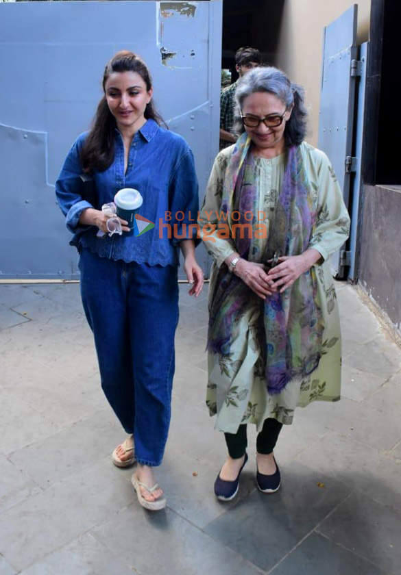 Photos: Kunal Kemmu, Soha Ali khan and Sharmila Tagore snapped in Bandra Photos: Kunal Kemmu, Soha Ali khan and Sharmila Tagore snapped in Bandra