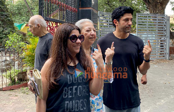 photos lok sabha elections 2024 janhvi kapoor farhan akhtar zoya akhtar among others cast their votes 4
