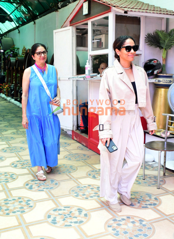 Photos: Neena Gupta and Masaba Gupta spotted outside a clinic in Bandra Photos: Neena Gupta and Masaba Gupta spotted outside a clinic in Bandra