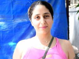 Photos: Neha Bhasin snapped at the gym in Bandra