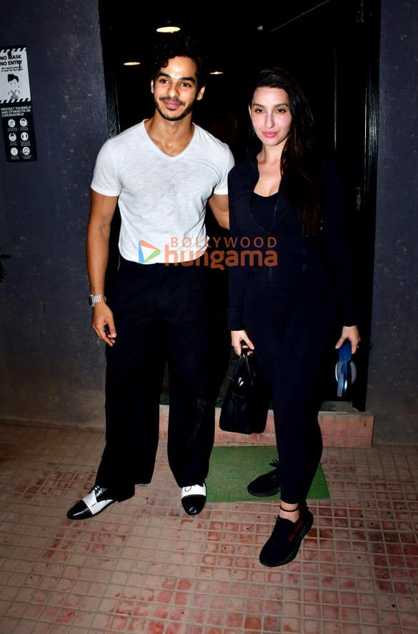 Photos: Nora Fatehi and Ishaan Khatter snapped in Versova | Parties & Events