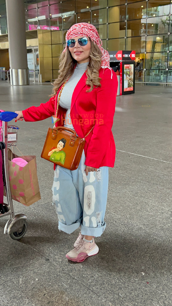 Photos: Rashmika Mandanna, Rakhi Sawant, Anushka Ranjan and Aditya Seal snapped at the airport