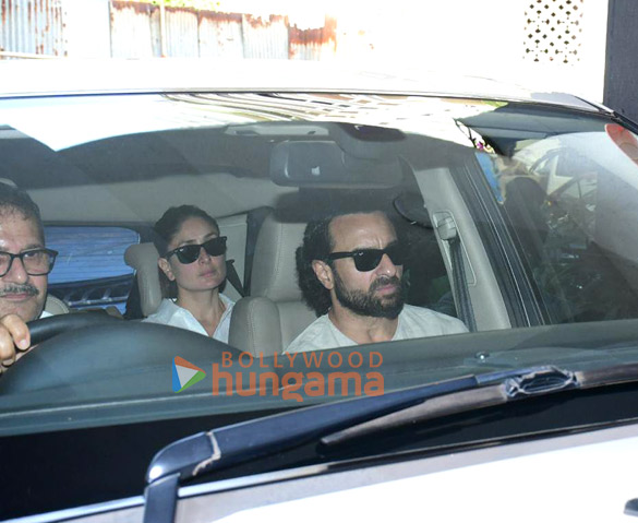 Photos: Saif Ali Khan, Kareena Kapoor Khan, Farhan Akhtar and others snapped at Ritesh Sidhwani’s mom’s funeral