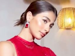 Red hot! Pooja Hegde slays in the dramatic sleeves outfit
