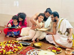 Rishab Shetty seeks blessings at Divya Kshetra Hariharapura temple with family, see pics