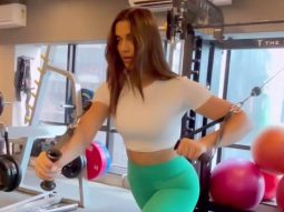 Saiee Manjrekar shares some fitness motivation through this workout video