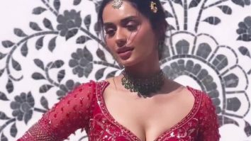 Stealing our hearts away wearing the colour of love! Manushi Chhillar