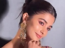 Stunner is the word for Pooja Hegde in this shimmery saree!