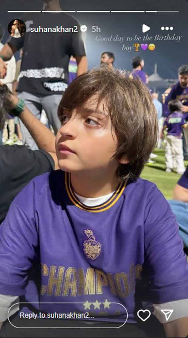 Suhana Khan pens loving note for AbRam Khan ringing in 11th birthday after KKR’s IPL 2024 win against SRH, see post