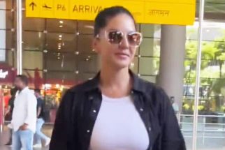 Sunny Leone gets clicked at the airport by paps in a comfy casual look