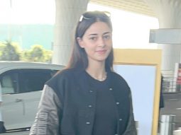 Ananya Panday poses for paps at the airport in her black top and denims