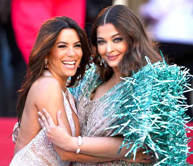 Cannes 2024: Aishwarya Rai Bachchan wears silver Falguni Shane peacock dress with turquoise fringe;  reunites with Eva Longoria at the Kinds of Kindness premiere 