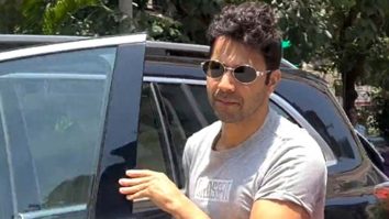 Varun Dhawan gets clicked by paps at a clinic in the city