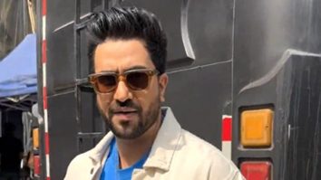 Aly Goni poses for paps in his cool outfit as he gets clicked on sets