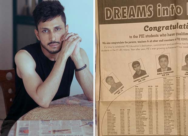 Amol Parashar shares throwback photo of being selected for IIT-JEE after he comes across a newspaper article