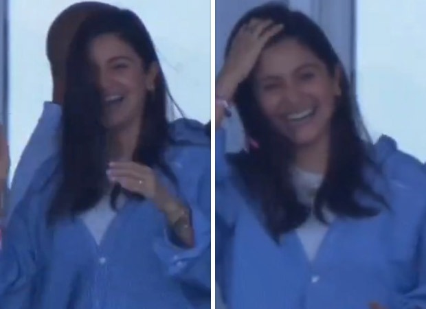 Anushka Sharma jumps with joy for Virat Kohli and Team India as they win the match against Pakistan in the T20 World Cup, watch 