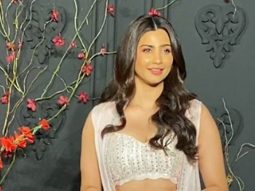 Daisy Shah poses for paps as she attends Sonakshi Sinha & Zaheer Iqbal’s reception