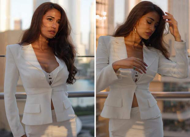 Disha Patani looks too hot to handle in white skirt suit