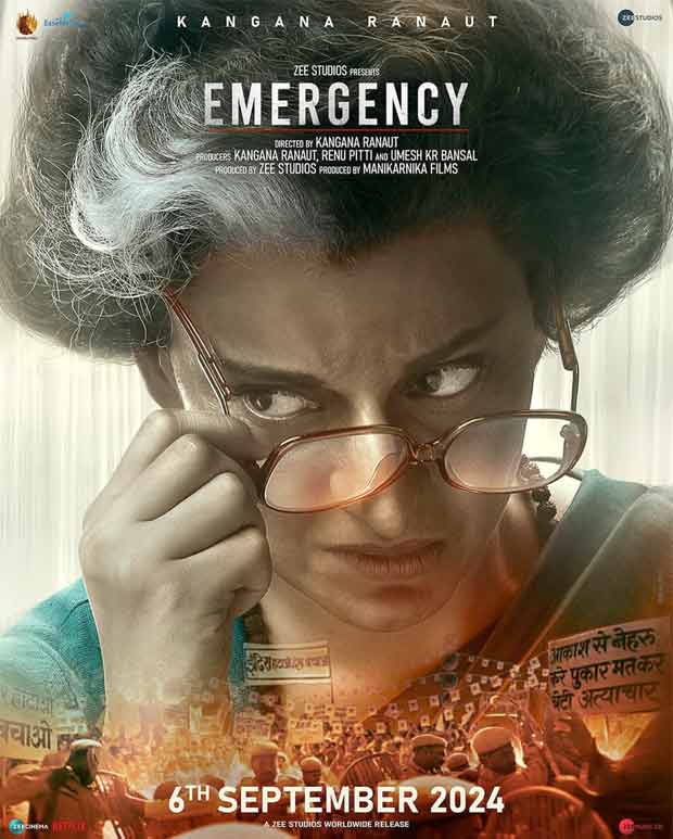 Kangana Ranaut starrer Emergency to now launch on September 6, 2024 : Bollywood Information