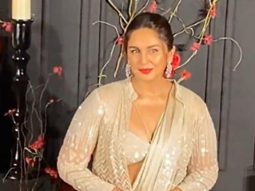 Huma Qureshi arrives for Sonakshi Sinha & Zaheer Iqbal’s reception in a lehenga