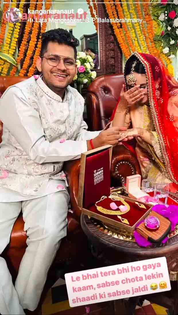 Kangana Ranaut’s brother Varun gets engaged; actress shares glimpses “Le bhai tera bhi ho gaya kaam”