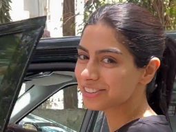 Khushi Kapoor gets clicked by paps post workout session