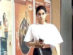 Khushi Kapoor gets clicked by paps post workout session outside her gym