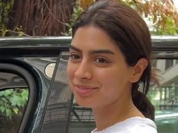 Khushi Kapoor greets paps as she gets clicked outside gym