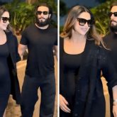 Parents-to-be Deepika Padukone and Ranveer Singh twin in all-black as they jet off to London in style, see pics and video