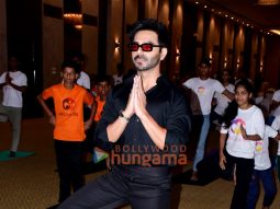 Photos: Aparshakti Khurana snapped with children on International Yoga Day 2024