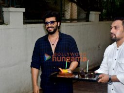 Photos: Arjun Kapoor snapped celebrating birthday with fans and media, cuts cake