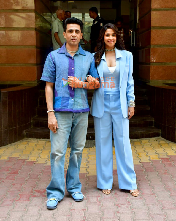 Photos: Gulshan Devaiah and Harleen Sethi snapped at Oberoi Chambers for Bad Cop promotions